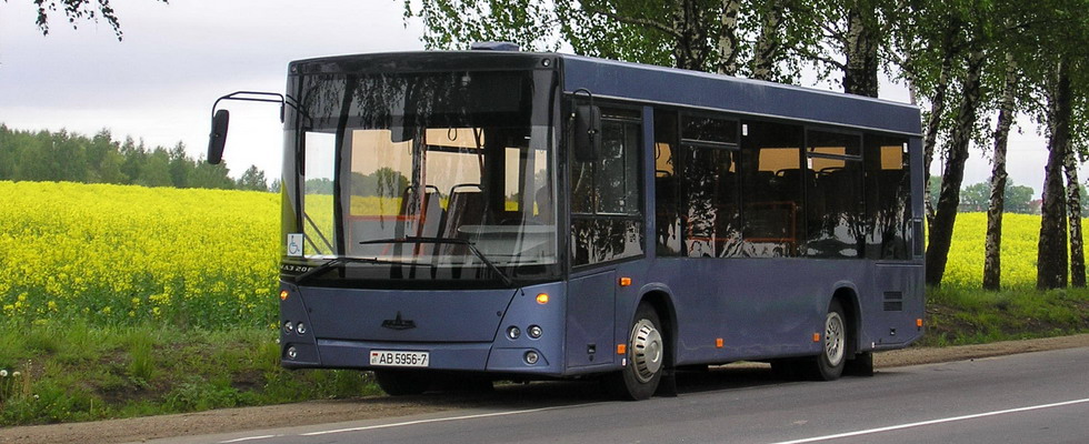 Внешеий вид автобуса МАЗ-206